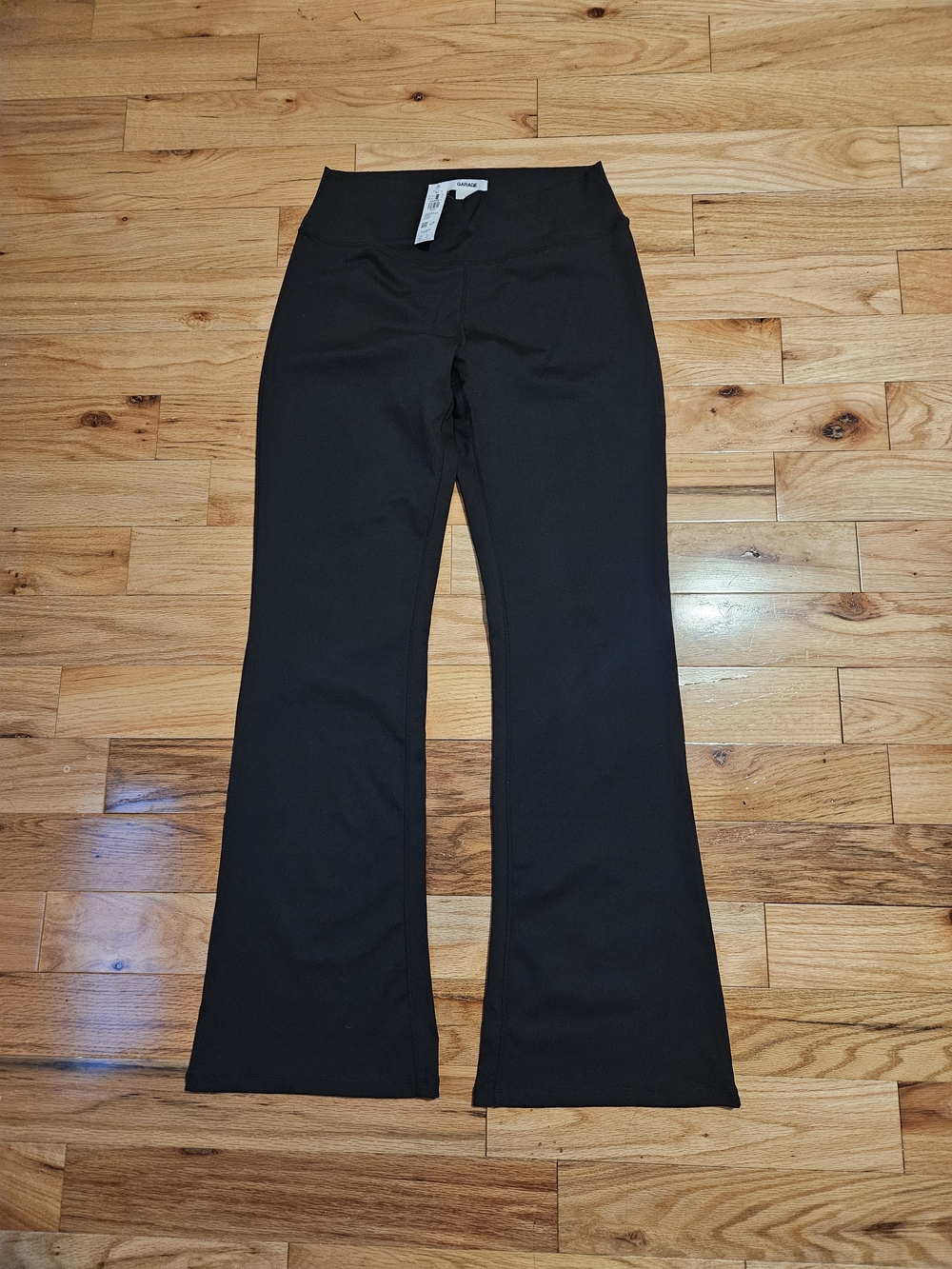 High-Rise Black Flare Pants - Picture 3 of 4
